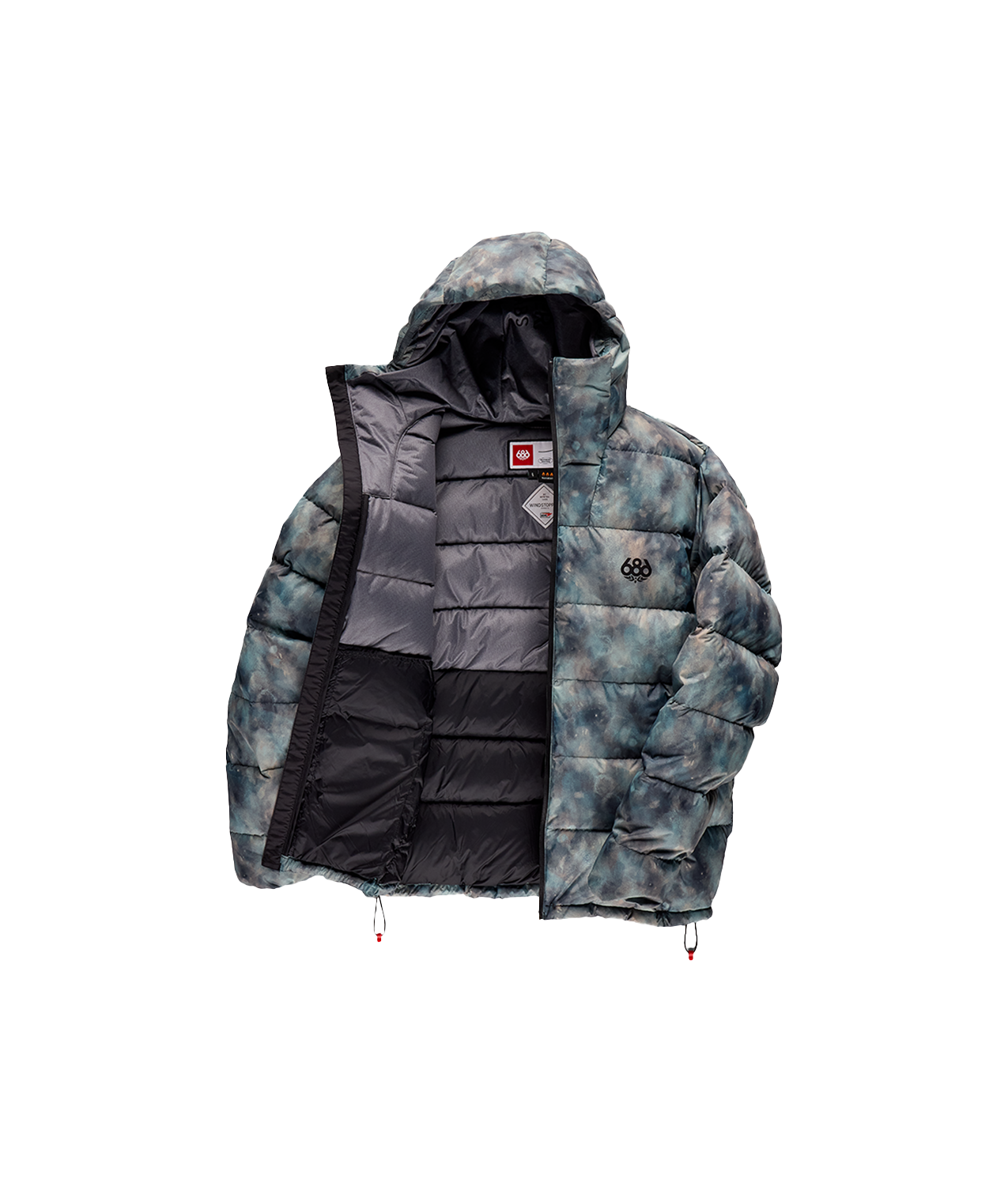 MENS WINDSTOPPER® PYRO™ DOWN PUFFER JACKET - CHARCOAL PATINA