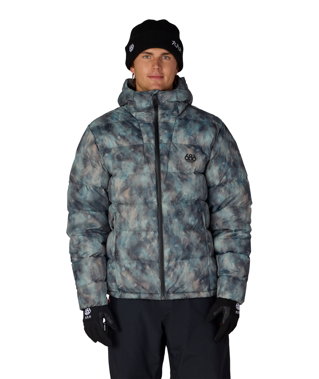 MENS WINDSTOPPER® PYRO™ DOWN PUFFER JACKET - CHARCOAL PATINA