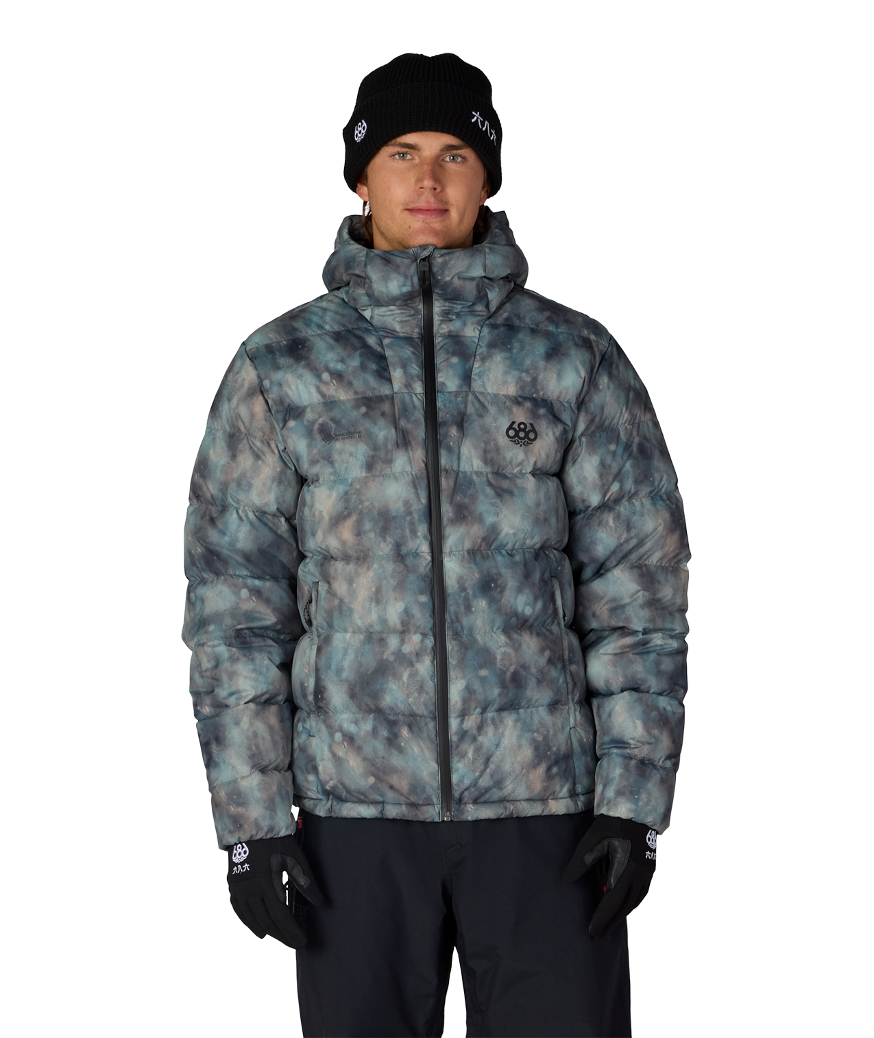 MENS WINDSTOPPER® PYRO™ DOWN PUFFER JACKET - CHARCOAL PATINA