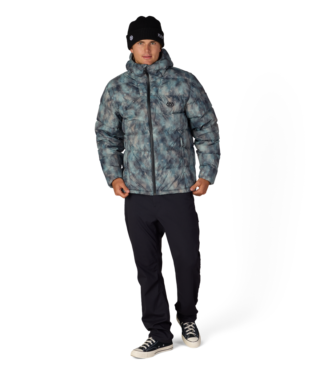 MENS WINDSTOPPER® PYRO™ DOWN PUFFER JACKET - CHARCOAL PATINA