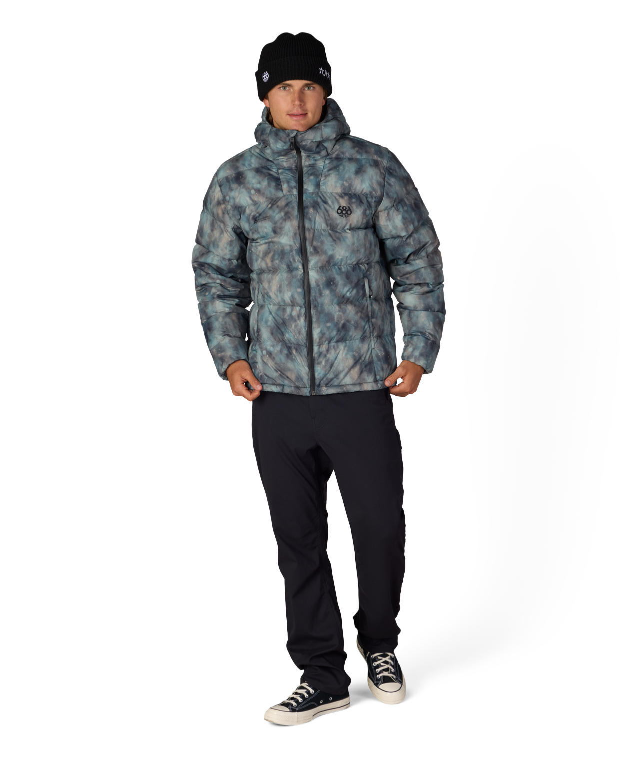 MENS WINDSTOPPER® PYRO™ DOWN PUFFER JACKET - CHARCOAL PATINA