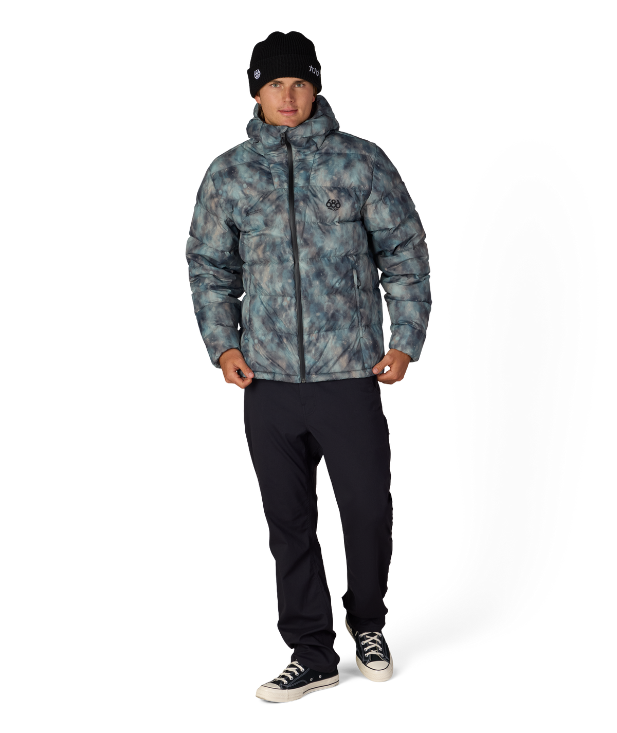MENS WINDSTOPPER® PYRO™ DOWN PUFFER JACKET - CHARCOAL PATINA