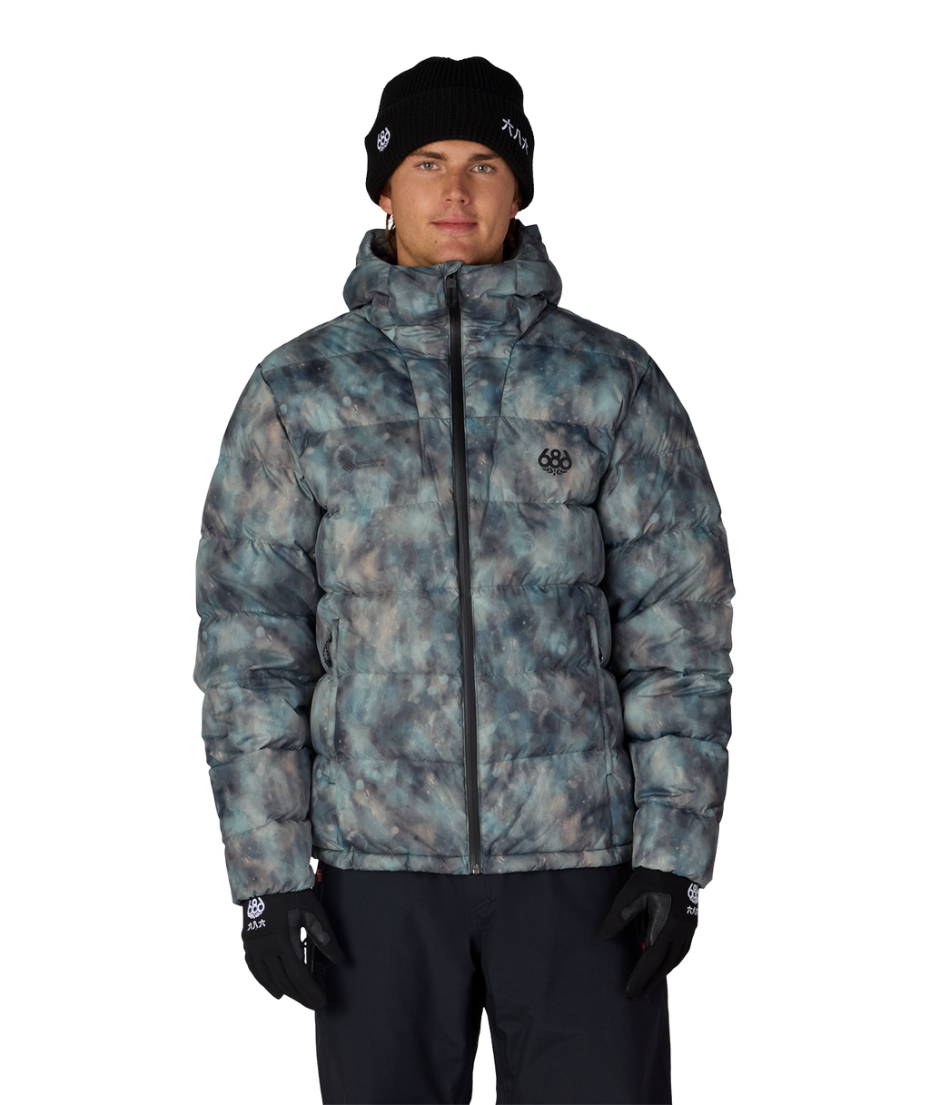 MENS WINDSTOPPER® PYRO™ DOWN PUFFER JACKET - CHARCOAL PATINA