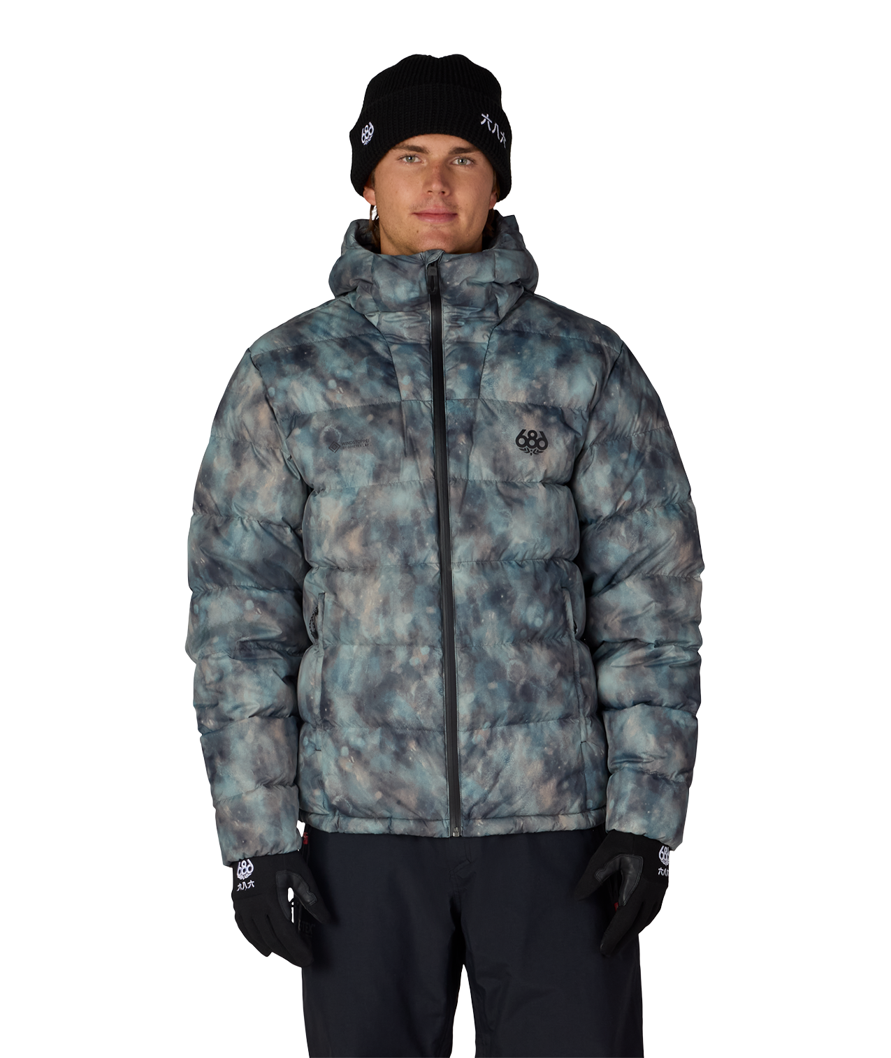 MENS WINDSTOPPER® PYRO™ DOWN PUFFER JACKET - CHARCOAL PATINA