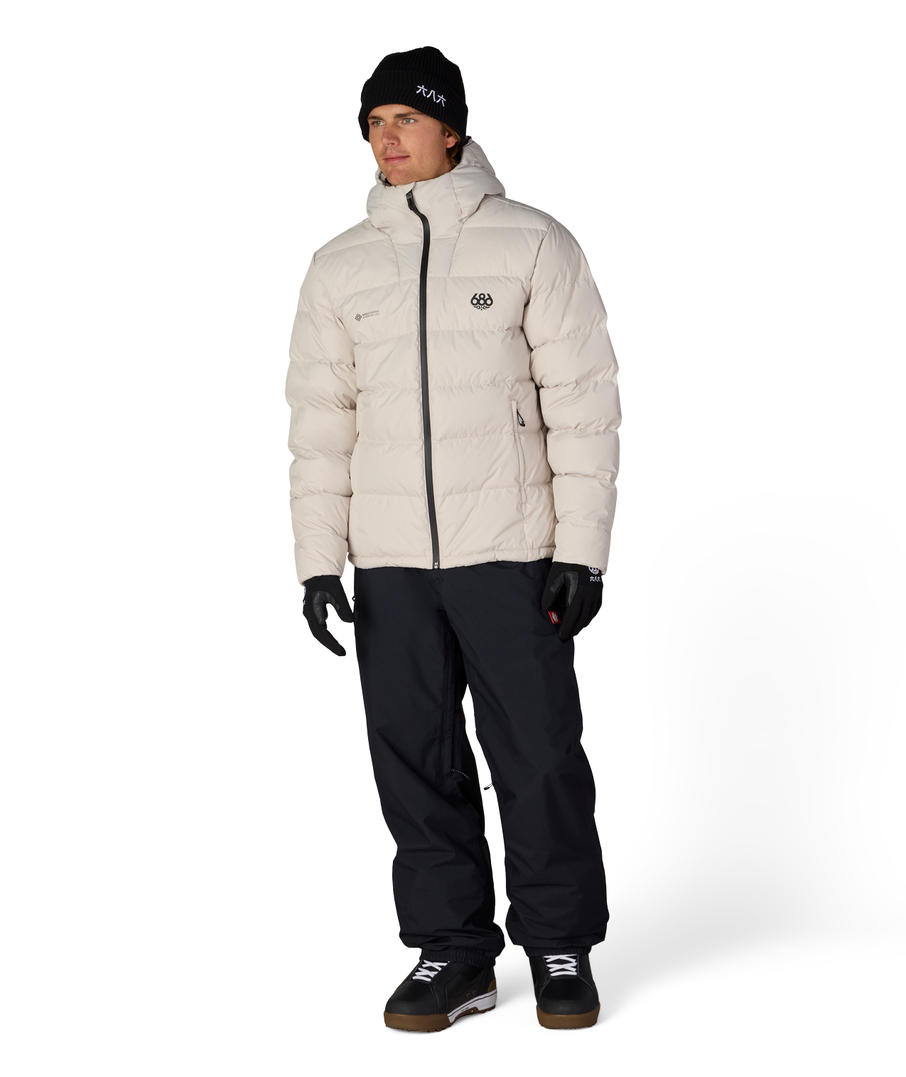 MENS WINDSTOPPER® PYRO™ DOWN PUFFER JACKET - LIMESTONE