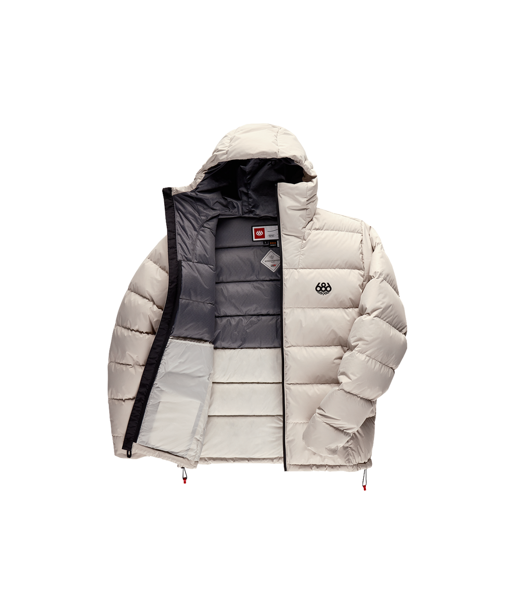MENS WINDSTOPPER® PYRO™ DOWN PUFFER JACKET - LIMESTONE