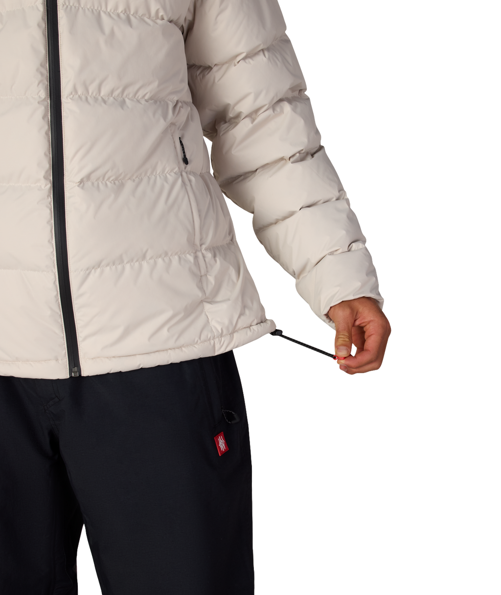 MENS WINDSTOPPER® PYRO™ DOWN PUFFER JACKET - LIMESTONE
