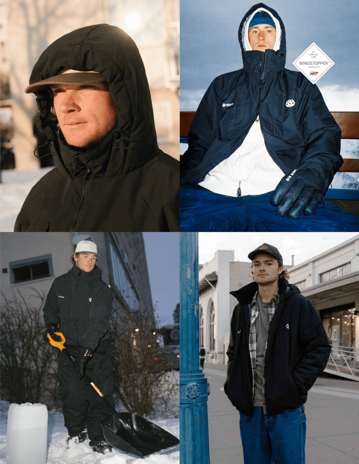 MENS WINDSTOPPER® GUIDELINE INSULATED JACKET - BLACK