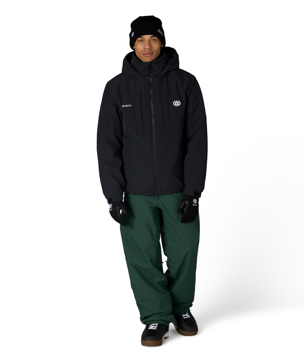 MENS WINDSTOPPER® GUIDELINE INSULATED JACKET - BLACK