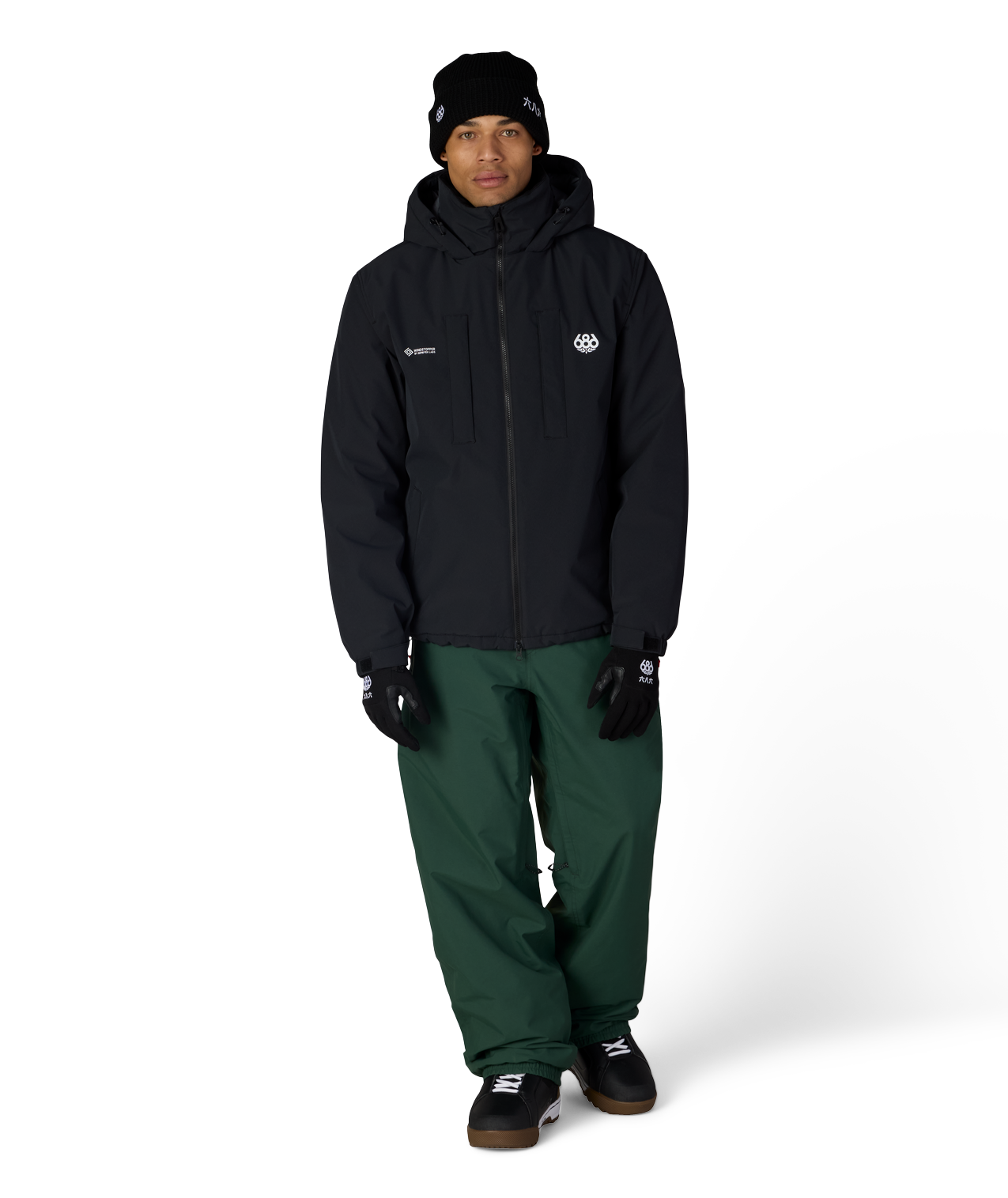 MENS WINDSTOPPER® GUIDELINE INSULATED JACKET - BLACK