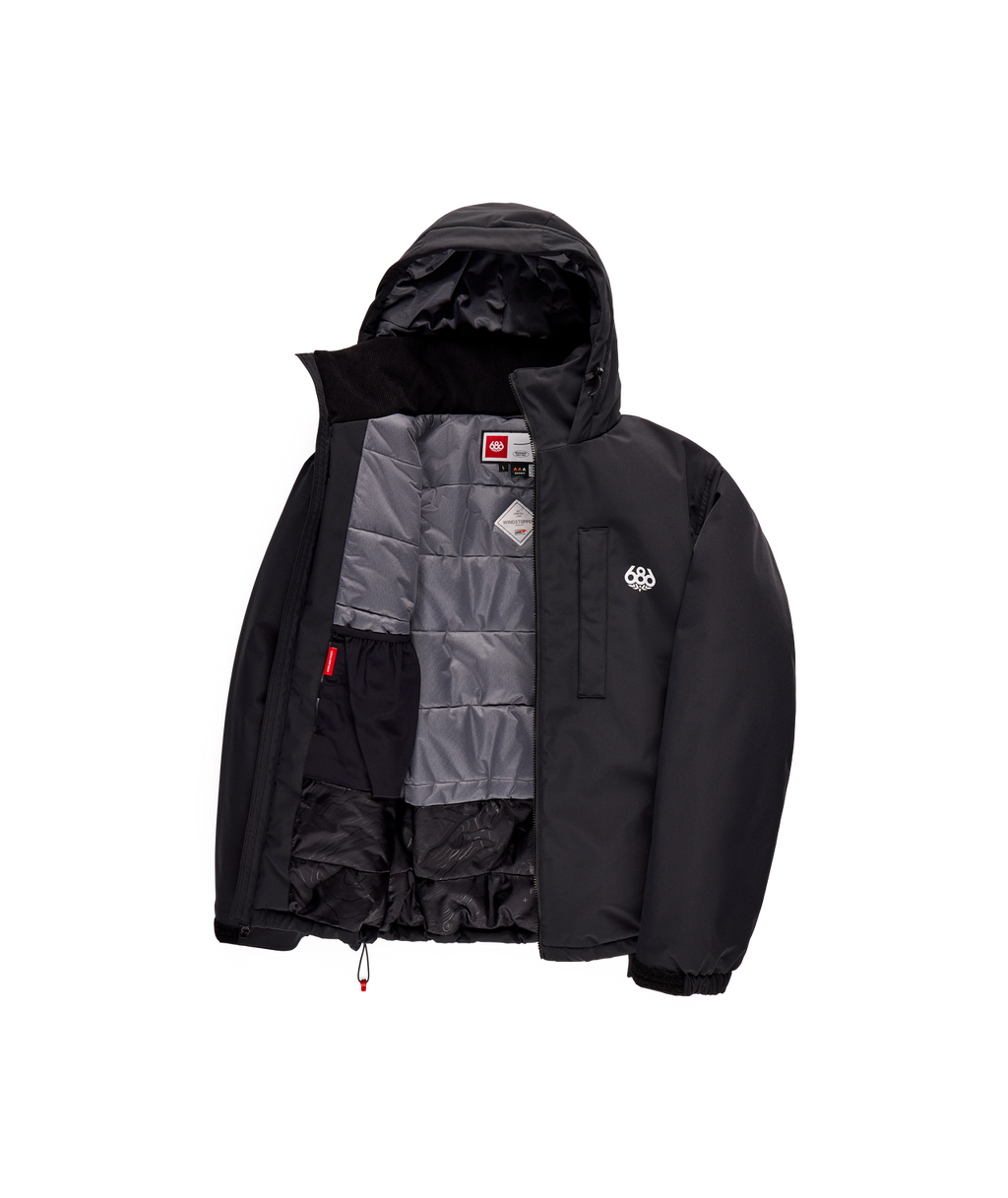 MENS WINDSTOPPER® GUIDELINE INSULATED JACKET - BLACK