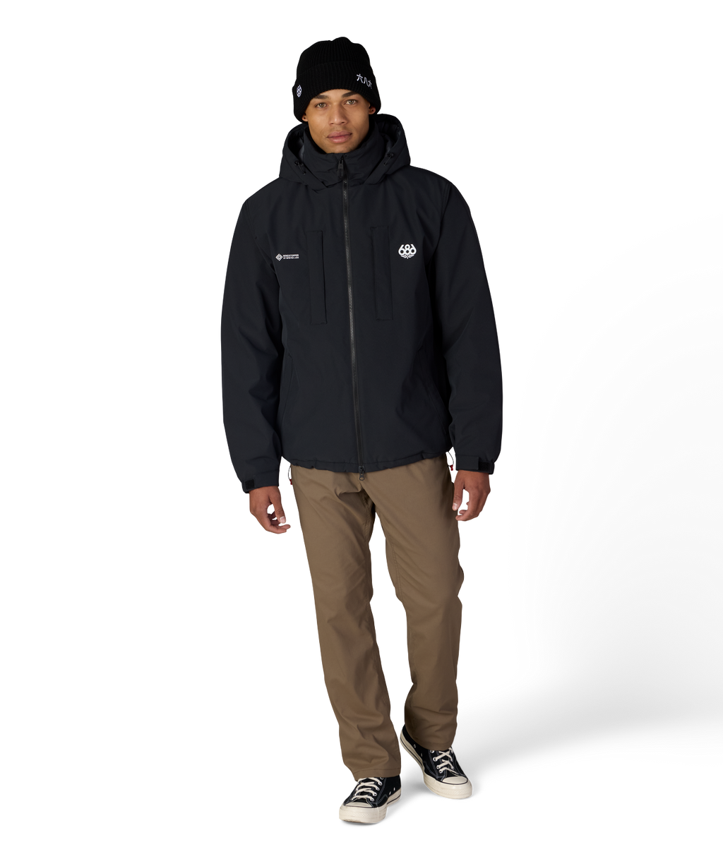 MENS WINDSTOPPER® GUIDELINE INSULATED JACKET - BLACK
