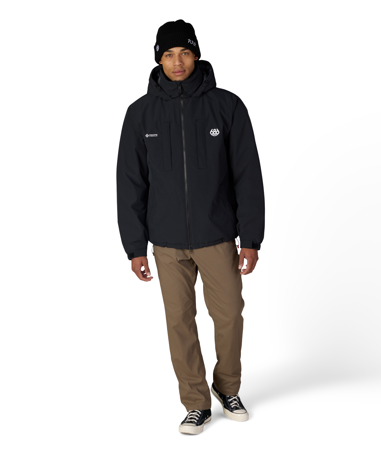 MENS WINDSTOPPER® GUIDELINE INSULATED JACKET - BLACK