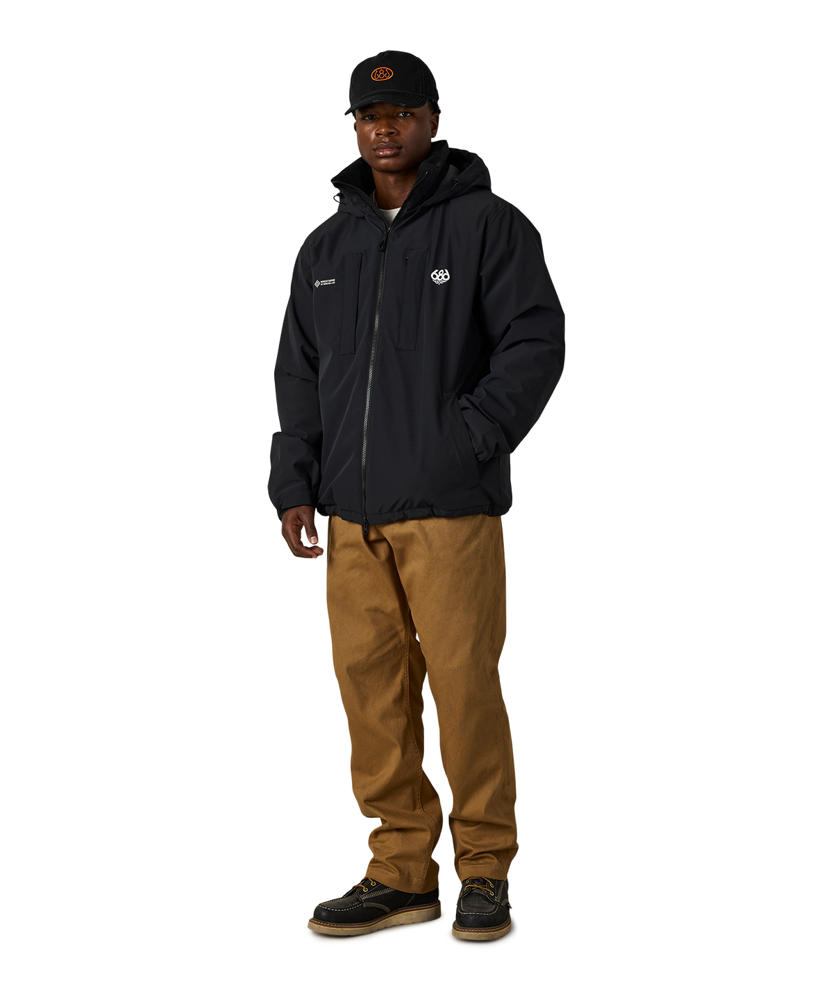 MENS WINDSTOPPER® GUIDELINE INSULATED JACKET - BLACK