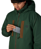 MENS WINDSTOPPER® GUIDELINE INSULATED JACKET - MOSS GREEN