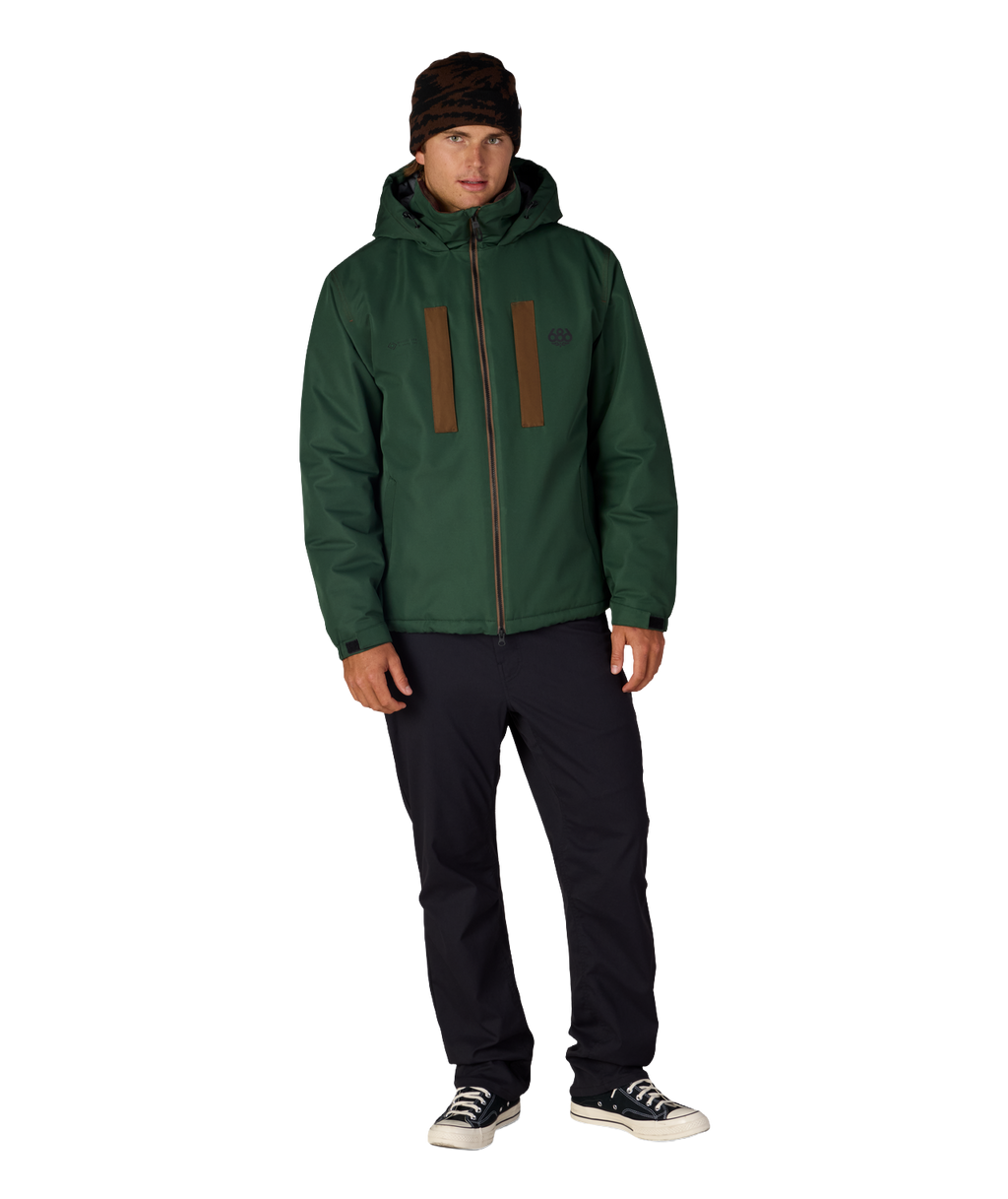 MENS WINDSTOPPER® GUIDELINE INSULATED JACKET - MOSS GREEN