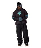 MENS FOX RACING WATERPROOF TEAM HOODY - FOX PALE FIRN