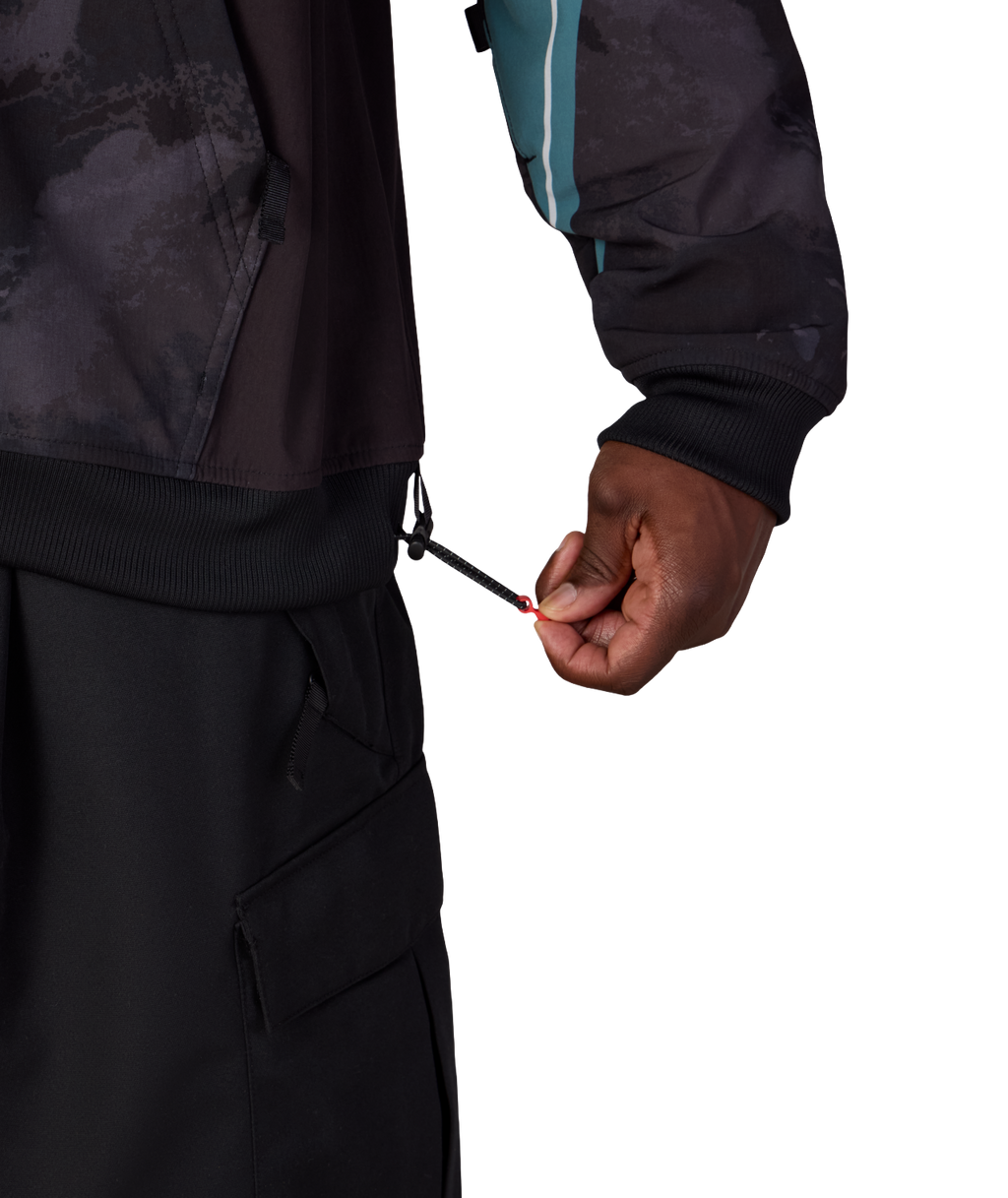 MENS FOX RACING WATERPROOF TEAM HOODY - FOX PALE FIRN