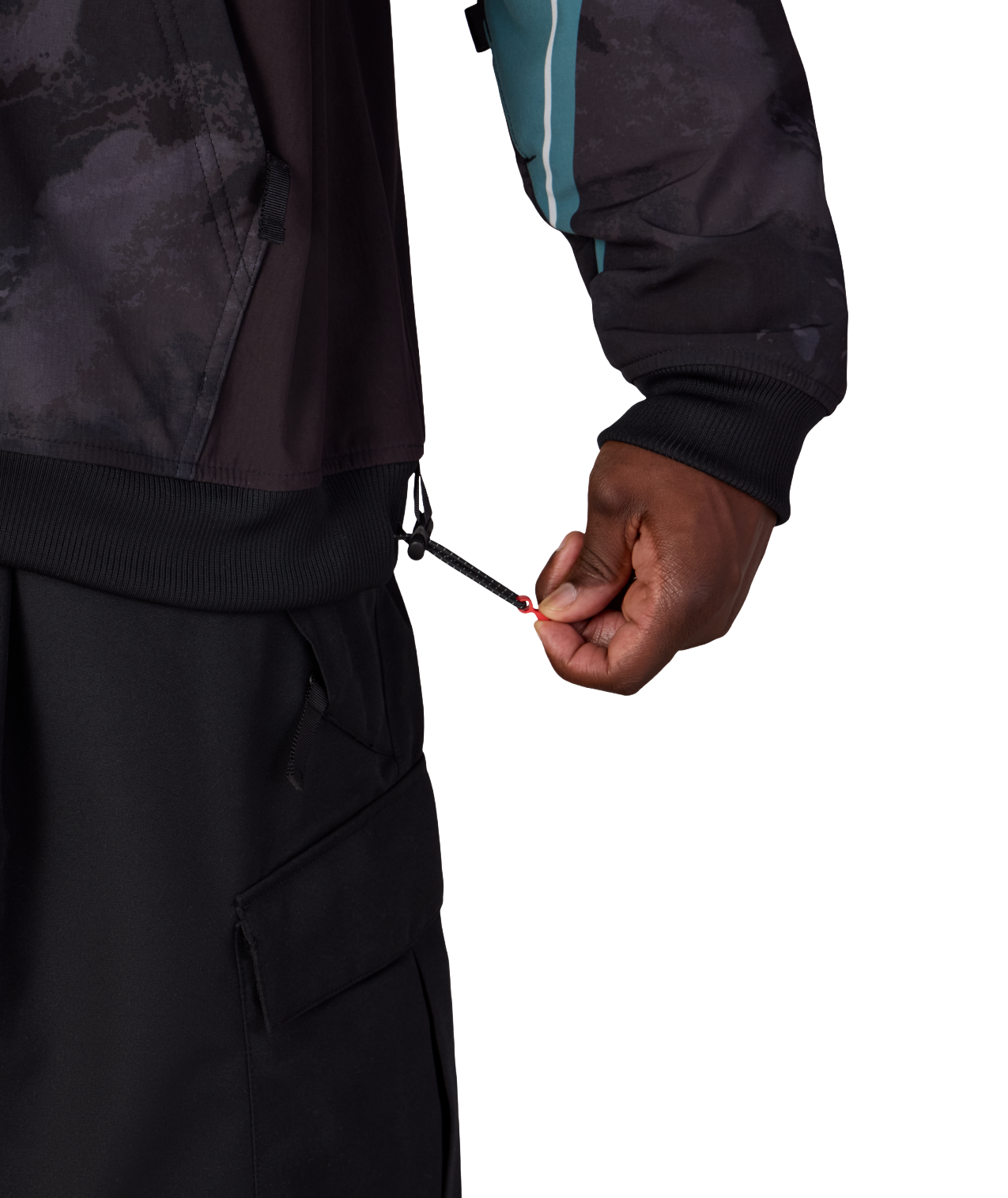 MENS FOX RACING WATERPROOF TEAM HOODY - FOX PALE FIRN