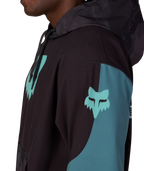 MENS FOX RACING WATERPROOF TEAM HOODY - FOX PALE FIRN