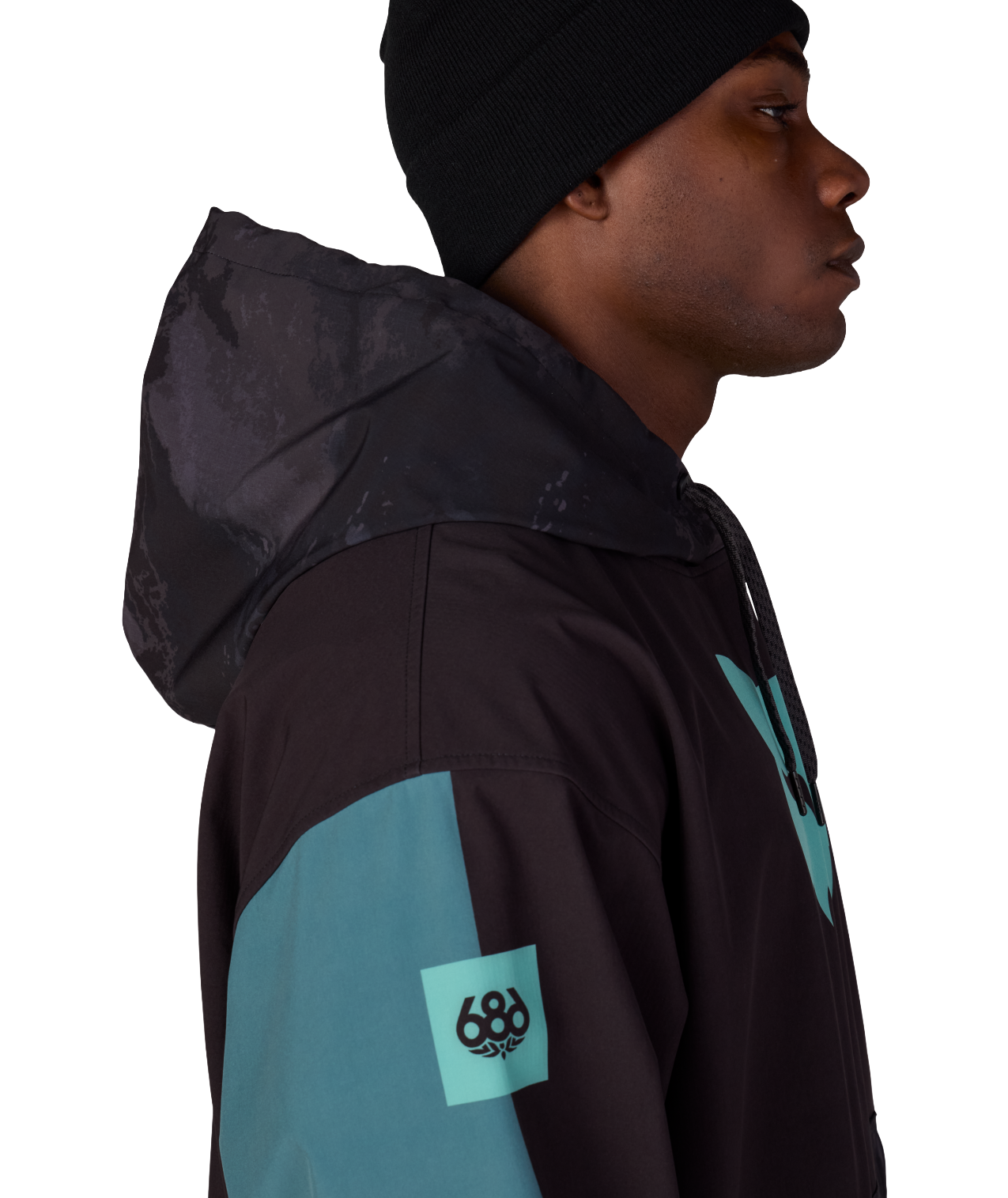 MENS FOX RACING WATERPROOF TEAM HOODY - FOX PALE FIRN