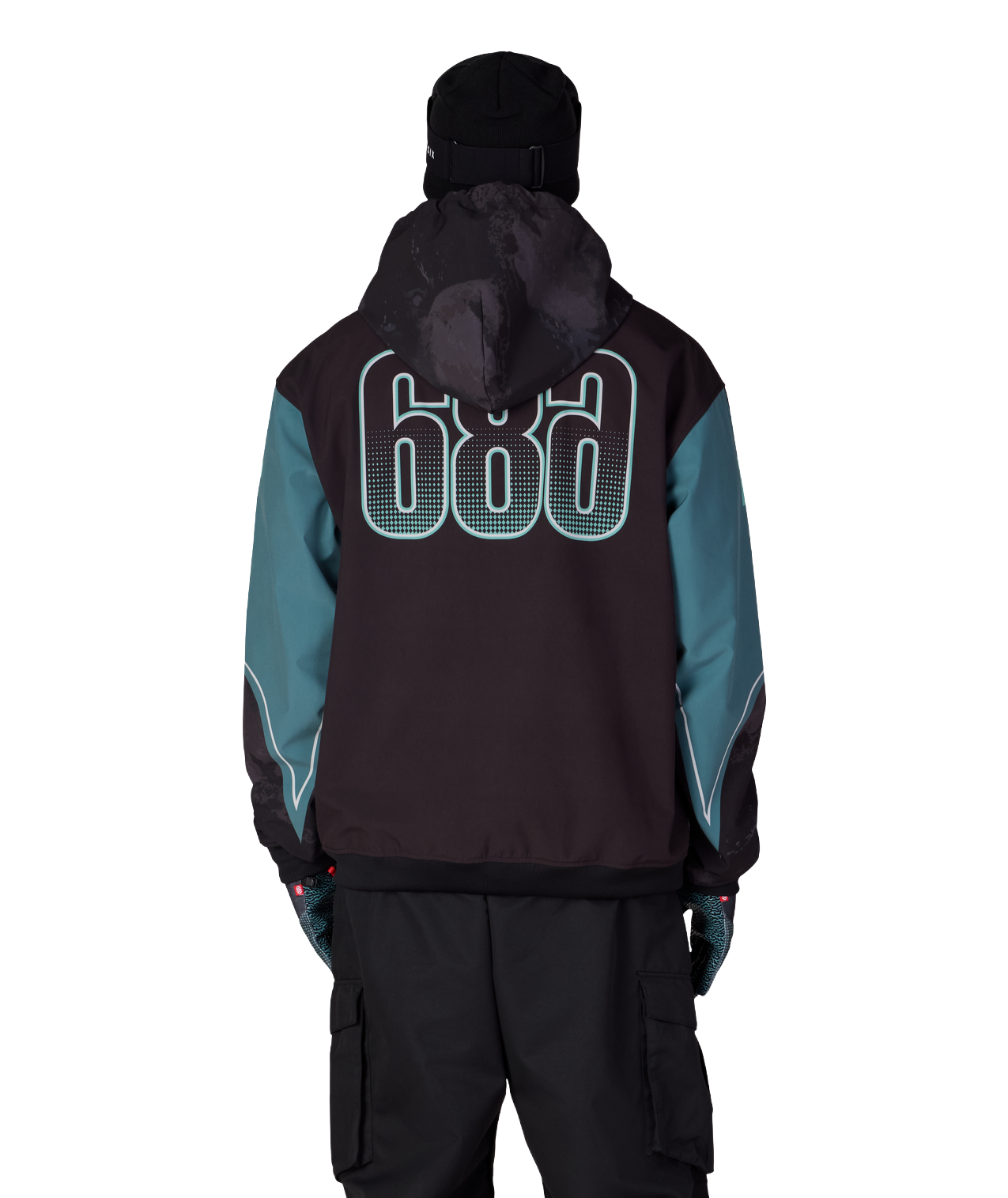 MENS FOX RACING WATERPROOF TEAM HOODY - FOX PALE FIRN