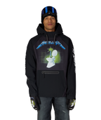MENS METALLICA WATERPROOF HOODY - METALLICA BLACK