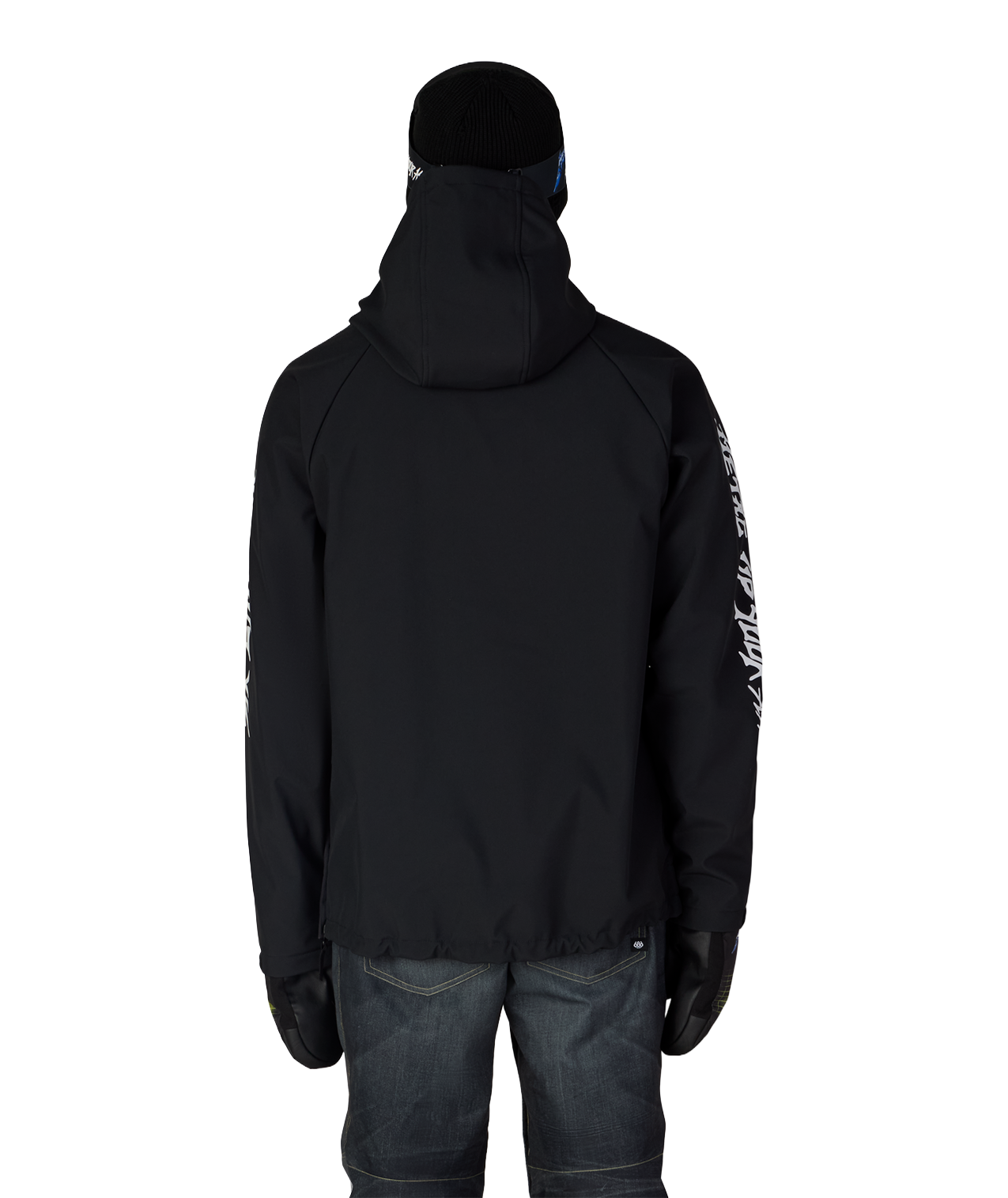 MENS METALLICA WATERPROOF HOODY - METALLICA BLACK