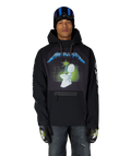 MENS METALLICA WATERPROOF HOODY - METALLICA BLACK