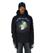 MENS METALLICA WATERPROOF HOODY - METALLICA BLACK