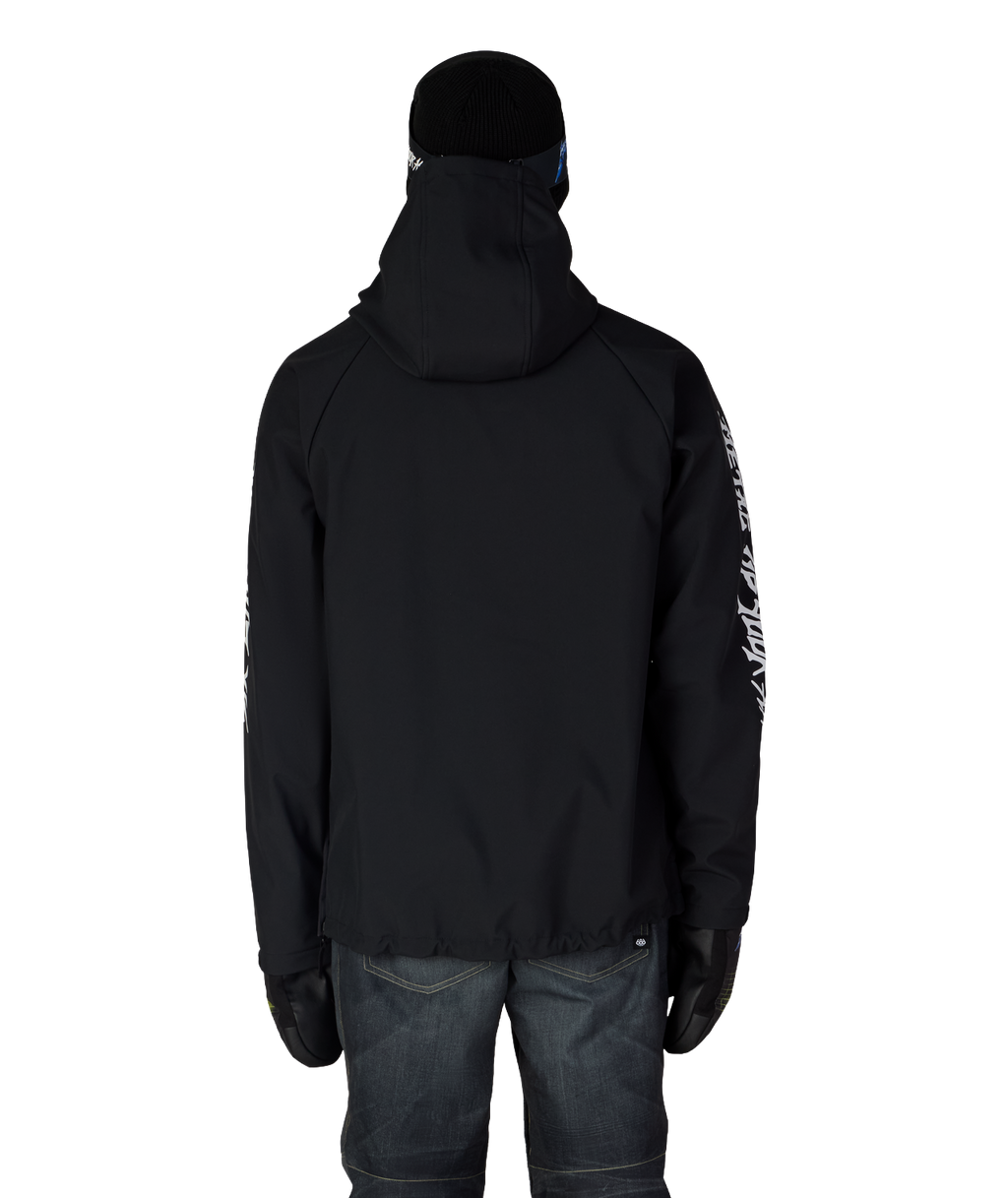 MENS METALLICA WATERPROOF HOODY - METALLICA BLACK