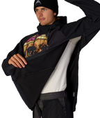 MENS METALLICA WATERPROOF HOODY - METALLICA BLACK PUSHEAD