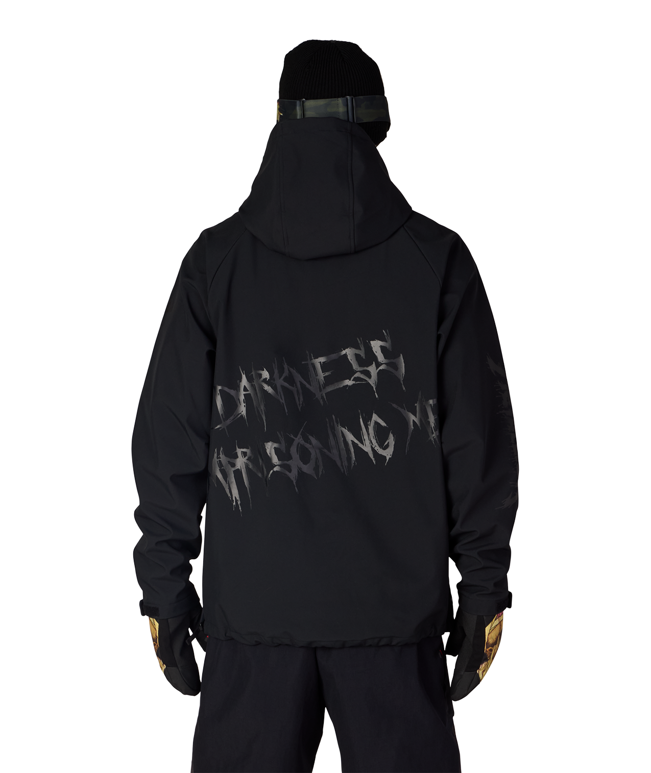MENS METALLICA WATERPROOF HOODY - METALLICA BLACK PUSHEAD