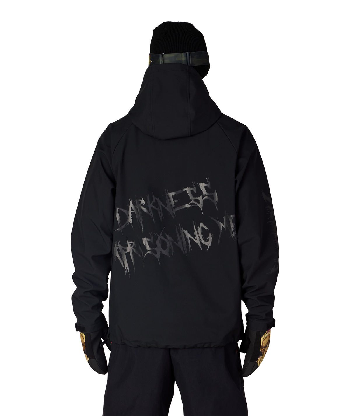 MENS METALLICA WATERPROOF HOODY - METALLICA BLACK PUSHEAD