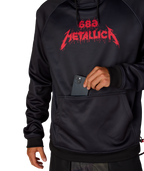 MENS METALLICA BONDED FLEECE PULLOVER HOODY - METALLICA BLACK