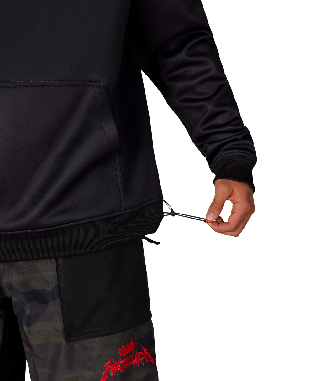 MENS METALLICA BONDED FLEECE PULLOVER HOODY - METALLICA BLACK