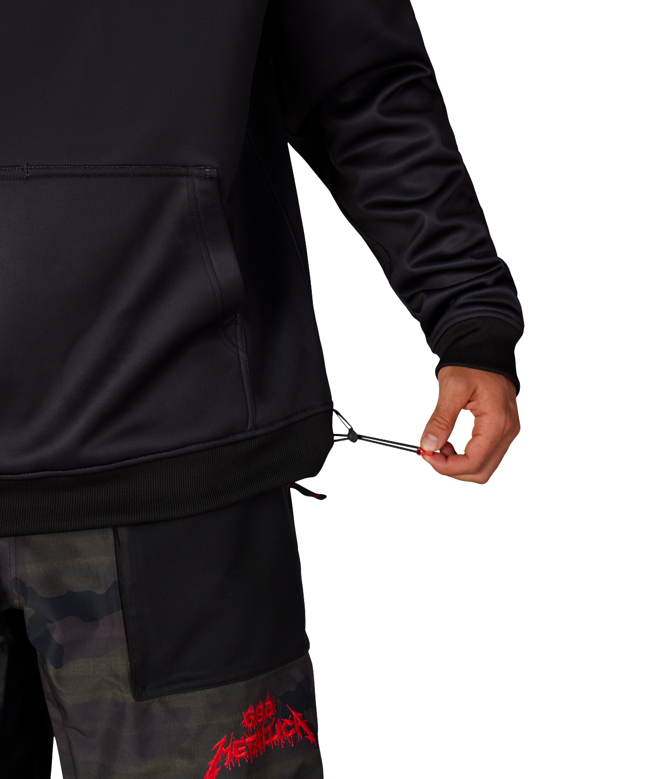 MENS METALLICA BONDED FLEECE PULLOVER HOODY - METALLICA BLACK