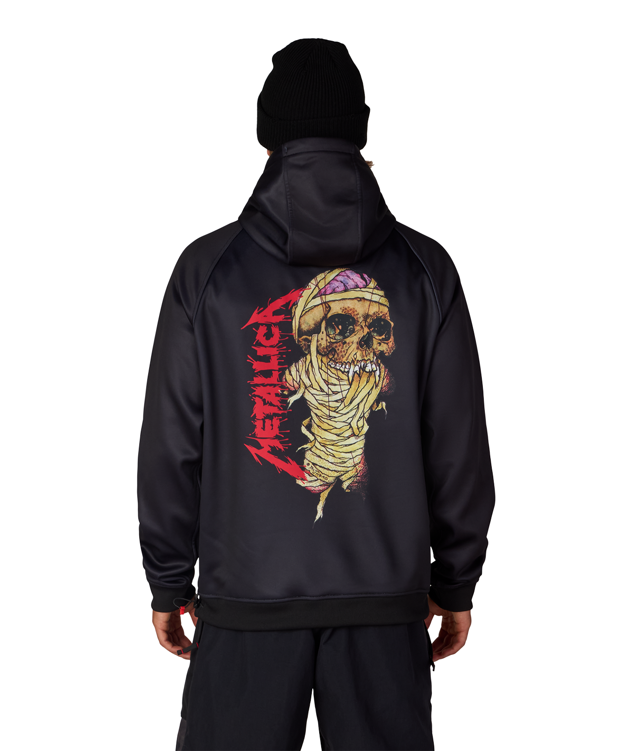 MENS METALLICA BONDED FLEECE PULLOVER HOODY - METALLICA BLACK