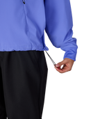 WOMENS WATERPROOF TEAM CROP HOODY - ALPENGLOW BLUE