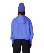 WOMENS WATERPROOF TEAM CROP HOODY - ALPENGLOW BLUE