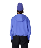 WOMENS WATERPROOF TEAM CROP HOODY - ALPENGLOW BLUE