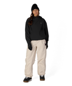 WOMENS WATERPROOF TEAM CROP HOODY - BLACK