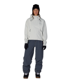 WOMENS WATERPROOF TEAM CROP HOODY - LIMESTONE