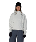 WOMENS WATERPROOF TEAM CROP HOODY - LIMESTONE