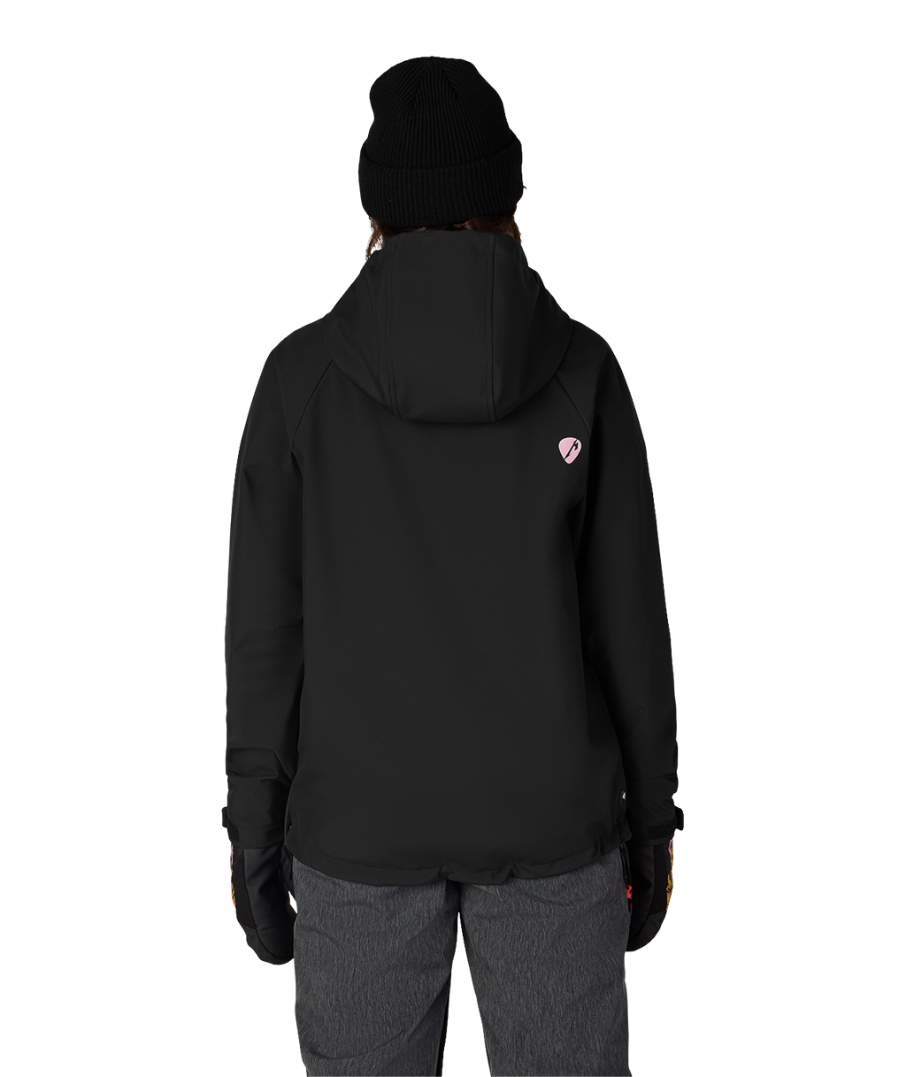 WOMENS METALLICA WATERPROOF HOODY - METALLICA BLACK