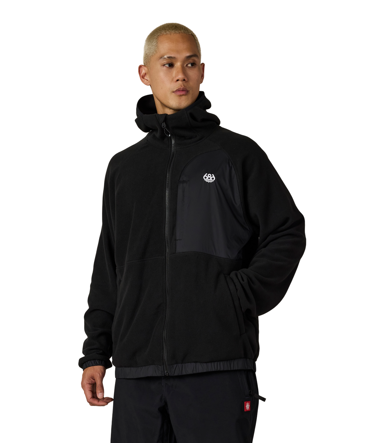 MENS LOWLAND FLEECE HOODY - BLACK