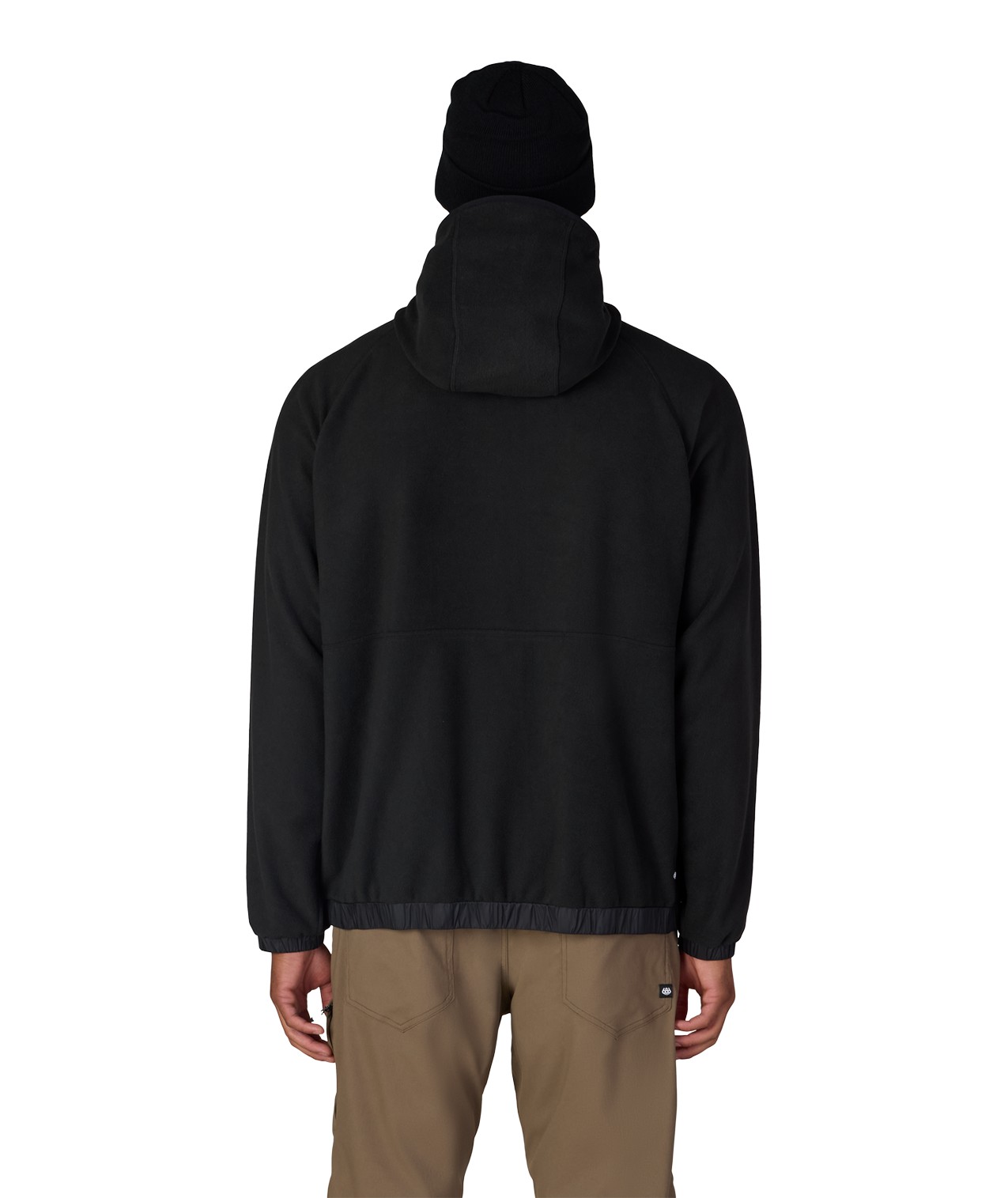 MENS LOWLAND FLEECE HOODY - BLACK