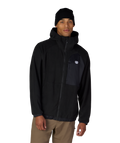MENS LOWLAND FLEECE HOODY - BLACK