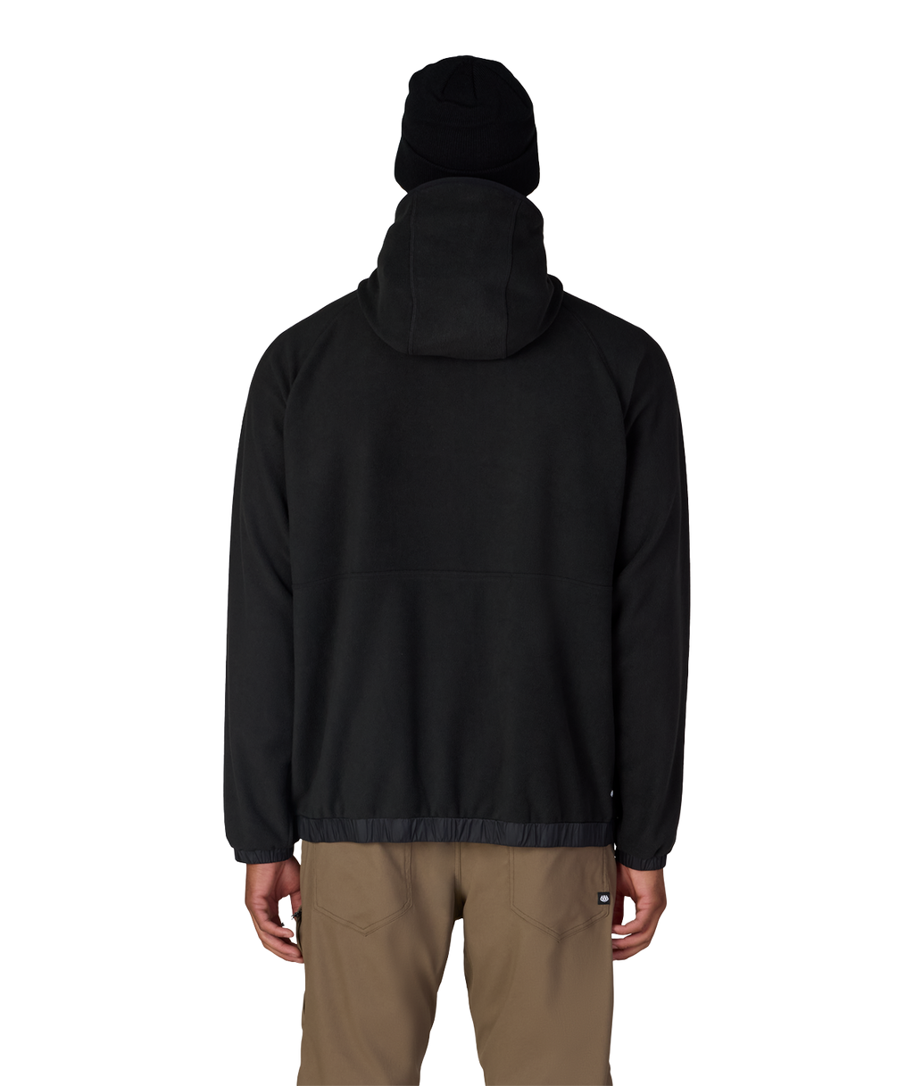 MENS LOWLAND FLEECE HOODY - BLACK