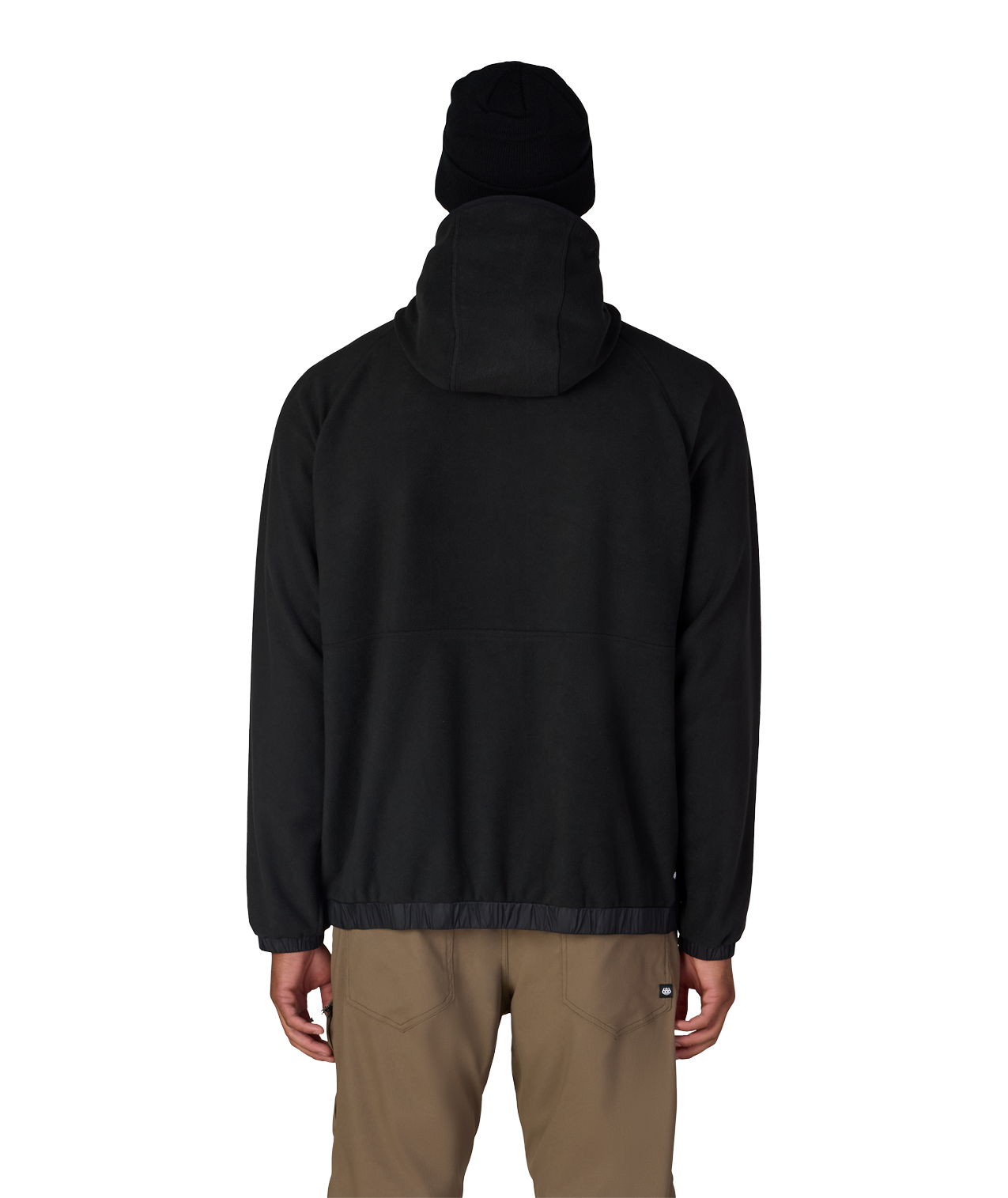 MENS LOWLAND FLEECE HOODY - BLACK